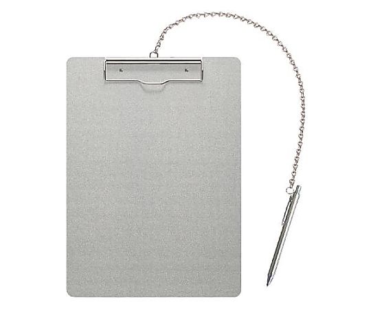 アズワン 240x330mm/A4 クリップボード(アルミ製/ペン付) EA762DA-251 1枚(ご注文単位1枚)【直送品】