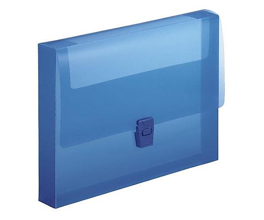 ライオン事務器 A4/240x320x40mm ハンドファイル(ブルー) EA762CF-324 1冊(ご注文単位1冊)【直送品】