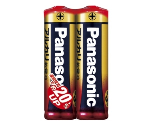 パナソニック アルカリ乾電池 2本入 LR6XJ/2S 1パック(ご注文単位1パック)【直送品】