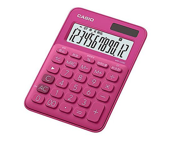 カシオ 12桁 パーソナル計算機(ビビットピンク) EA761GA-21 1個(ご注文単位1個)【直送品】