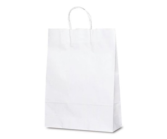 ベルベ 紙袋 自動紐手提袋 T-8 白無地 200枚 1898 1ケース（ご注文単位1ケース）【直送品】