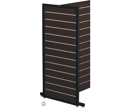 アズワン オプション エンドパネル リスタプラス中央両面タイプ用 ダークブラウン 61-554-37-3 1台（ご注文単位1台）【直送品】