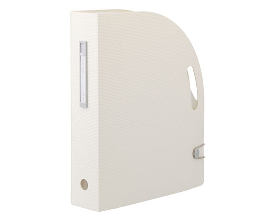 LIHITLAB noie-style ドキュメントボックス タテ (ホワイト) F7690-0 1冊(ご注文単位1冊)【直送品】