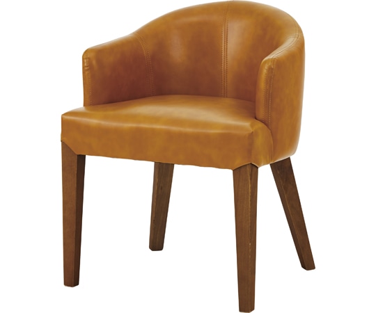 東谷 ダイニングチェア キャメル HOC-55CA 1個（ご注文単位1個）【直送品】