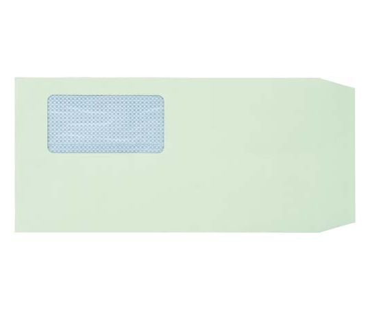 キングコーポレーション 地紋入窓付封筒 長3 グリーン 1000枚 121041 1箱（ご注文単位1箱）【直送品】