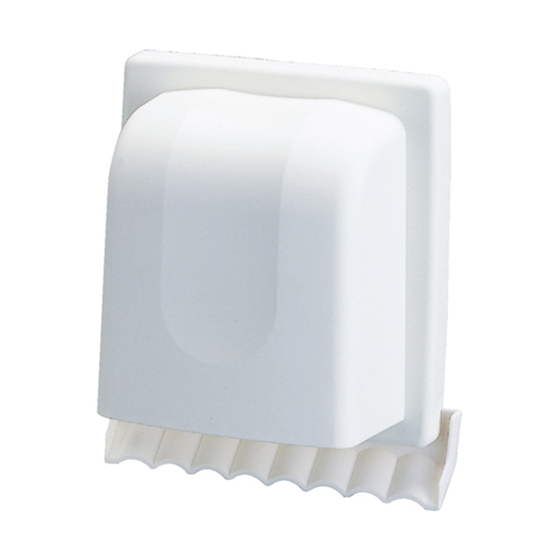 高須産業 パイプフード 樹脂製角型 ホワイト Φ150mm WP-150W 1個(ご注文単位1個)【直送品】