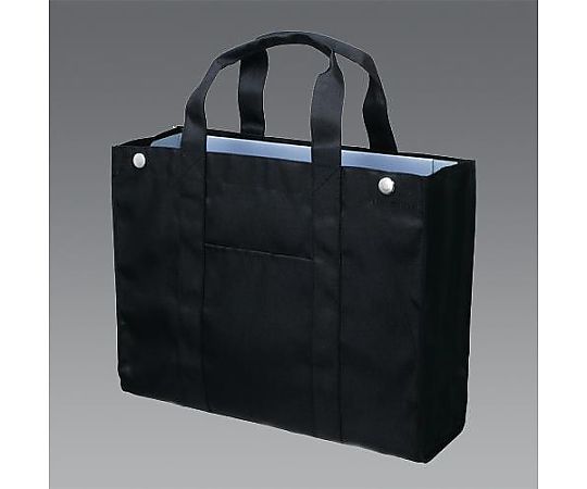 アズワン 265x350x110mm オフィス用トートバック(ブラック) EA927AS-11 1個(ご注文単位1個)【直送品】