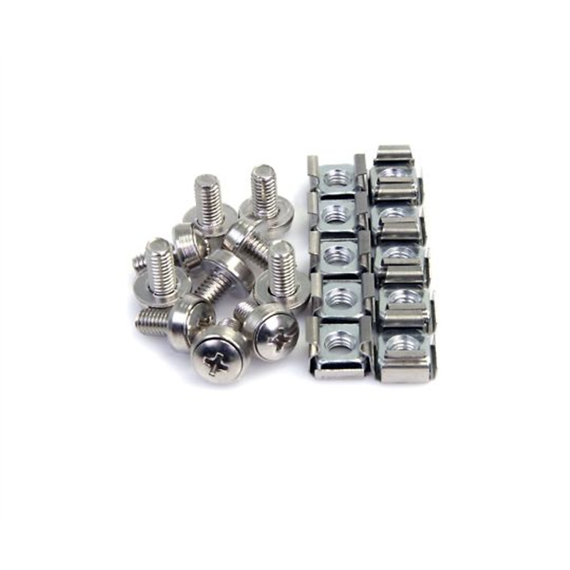 StarTech.com サーバーラックおよびキャビネット用M6ネジとケージナット 100セット CABSCREWM62 1個(ご注文単位1個)【直送品】