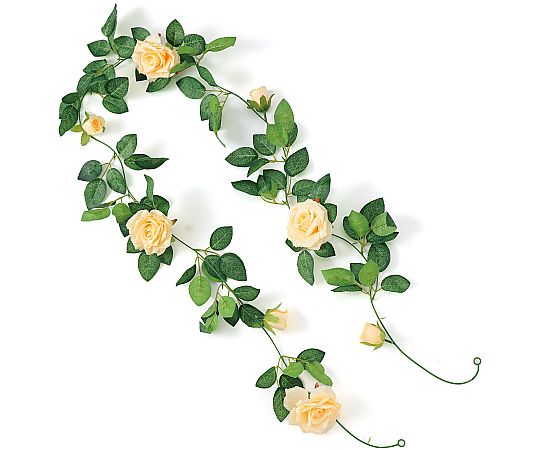 アーテック フェイクグリーン ガーランド バラ オレンジ 75217 1個(ご注文単位1個)【直送品】