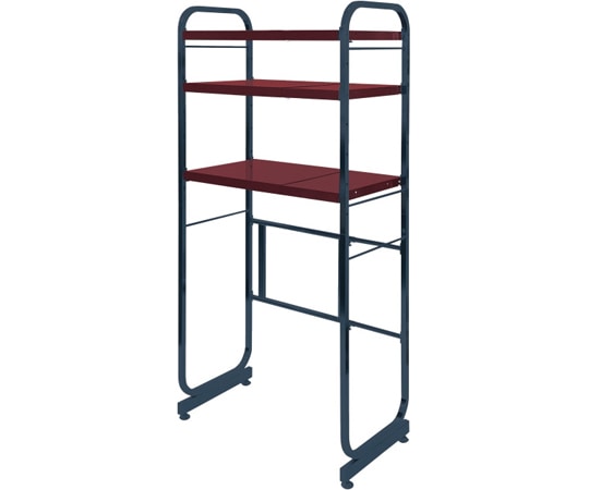 アイ・エル・シー 伸縮式キッチンペールラック3段 カーボンブラック KP-4003BK 1セット（ご注文単位1セット）【直送品】