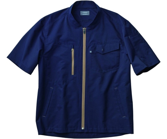 カーシーカシマ CAREAN 半袖ブルゾン COOL DOTS ネイビー 3L CSU182 1枚（ご注文単位1枚）【直送品】