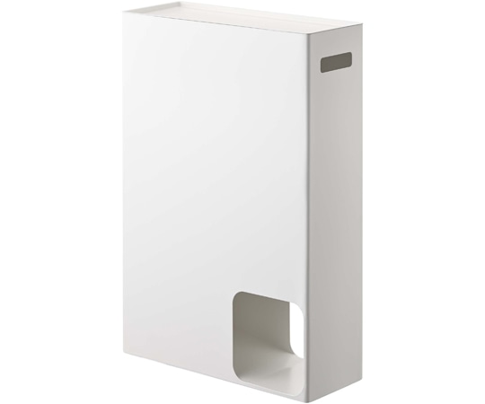 山崎実業 トイレットペーパーストッカー プレート ホワイト 2294 1個(ご注文単位1個)【直送品】