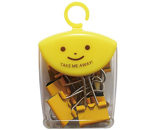 ミツヤ ダブルクリップ19mm ポップYL 8個×5箱入 TM-71-PY 1ケース（ご注文単位1ケース）【直送品】