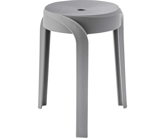 東谷 スツール グレー PC-860GY 1個（ご注文単位1個）【直送品】