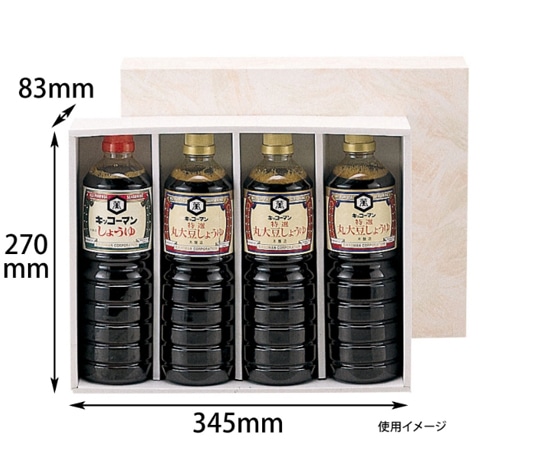 ヤマニパッケージ 贈答箱 ペットボトル 1L×4本 50枚 EE-16 1ケース（ご注文単位1ケース）【直送品】