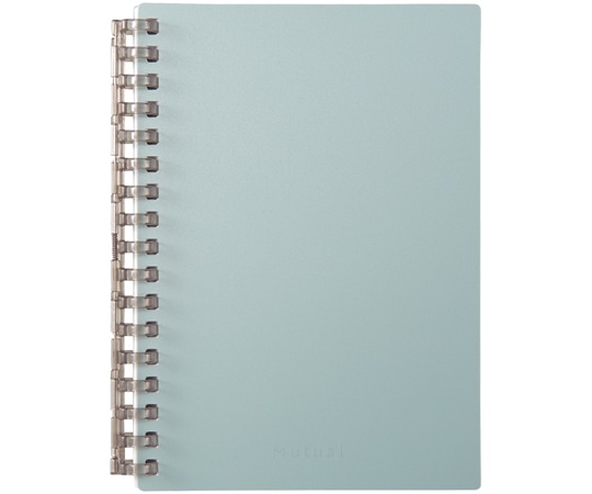 LIHITLAB Mutual オープンリングノート A6 ライトブルー N2671-14 1冊(ご注文単位1冊)【直送品】