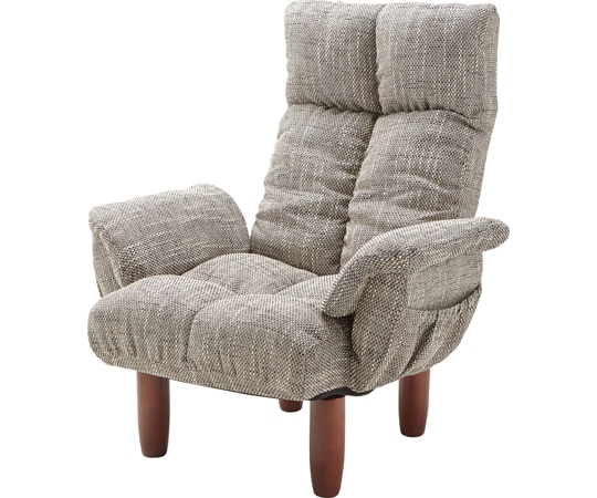 東谷 脚付パーソナルチェア グレー RKC-39GY 1個（ご注文単位1個）【直送品】