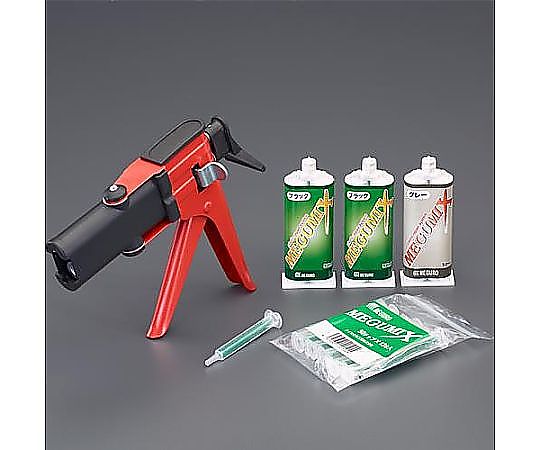 アズワン ウレタン接着剤キット(速乾・万能/黒色・グレー色) EA934BD-3 1セット(ご注文単位1セット)【直送品】