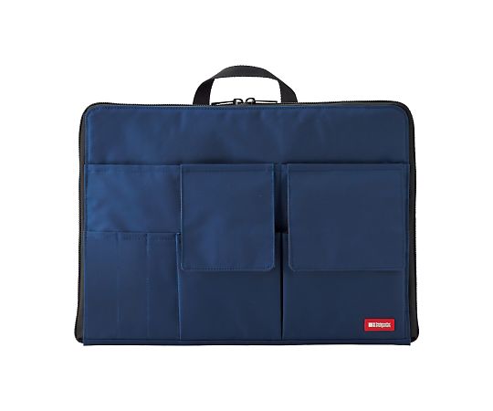 LIHITLAB バッグインバッグ ワイドタイプ A4 ネイビー A7559-11 1個(ご注文単位1個)【直送品】