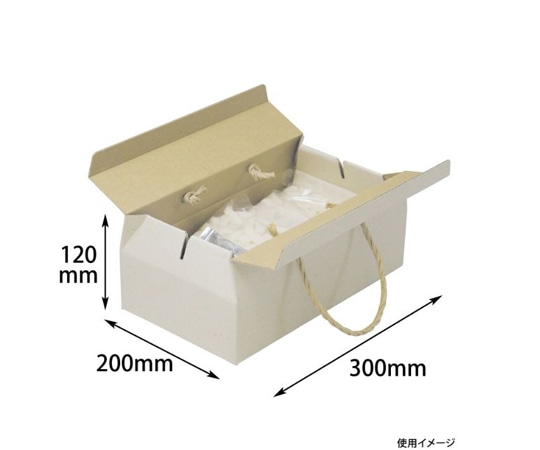 ヤマニパッケージ 贈答箱 ナチュラル手提BOX-L 60枚 16-192 1ケース（ご注文単位1ケース）【直送品】