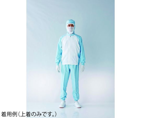 東洋リントフリー 異物混入対策上着 白×青 M JK275C-12 M 1枚 (ご注文単位1枚)【直送品】