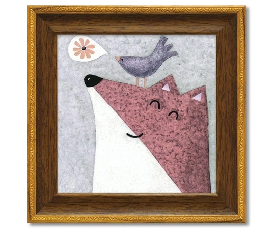 ユーパワー ミニゲル アートフレーム ジャネット ネルソン｢フォックス ソング｣ JN-02003 1個（ご注文単位1個）【直送品】