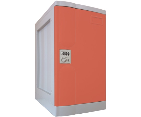 宮成製作所 プラボックス Lサイズ ダイヤル錠 レッド ベース付 PB-DLR1 1台(ご注文単位1台)【直送品】