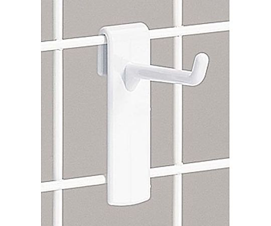 ニックス メッシュ用樹脂フック 白 長さ40mm 10本入 4LH-40W-1P 1パック（ご注文単位1パック）【直送品】