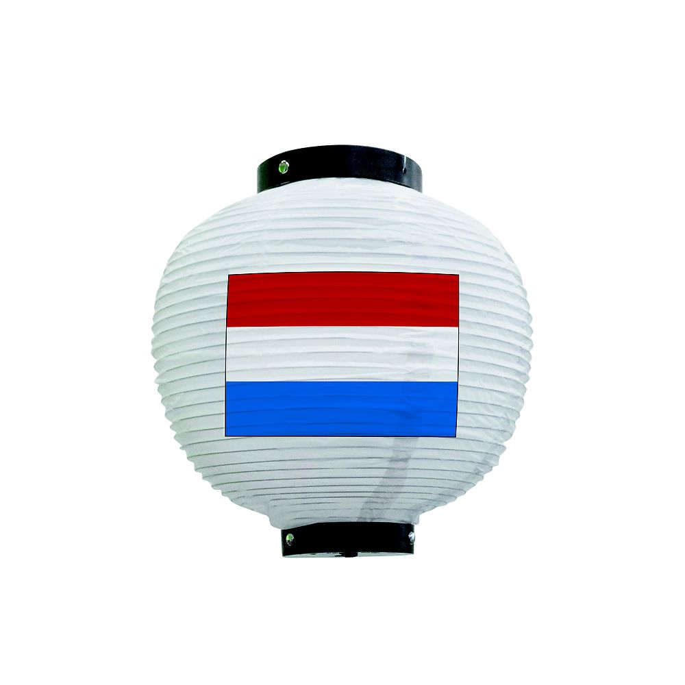 のぼり屋工房 フルカラー提灯 オランダ 八寸丸 白 54415 1枚（ご注文単位1枚）【直送品】