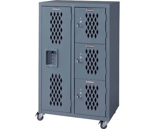 東谷 ロック スチールチェストL グレー TPN-41GY 1個（ご注文単位1個）【直送品】