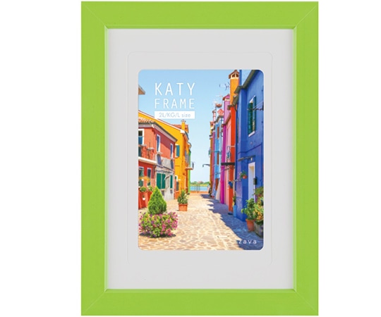 万丈 ケイティフレーム 2L判 グリーン KT-2L-GR 1個(ご注文単位1個)【直送品】