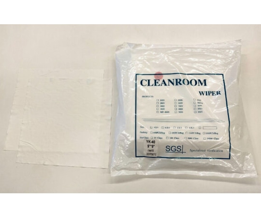 アズワン マイクロファイバーワイパー 9×9インチ 100枚入 YK-40-9 1袋 (ご注文単位1袋)【直送品】