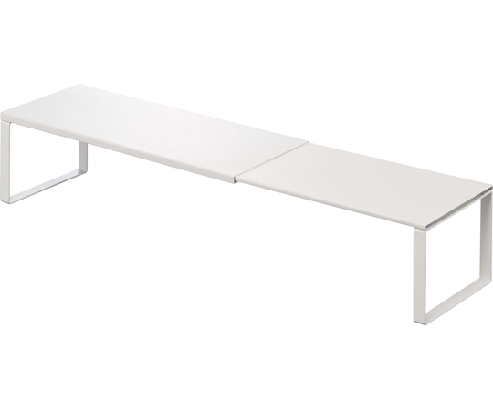 山崎実業 伸縮洗濯機排水口上ラック プレート ホワイト 4969 1個（ご注文単位1個）【直送品】