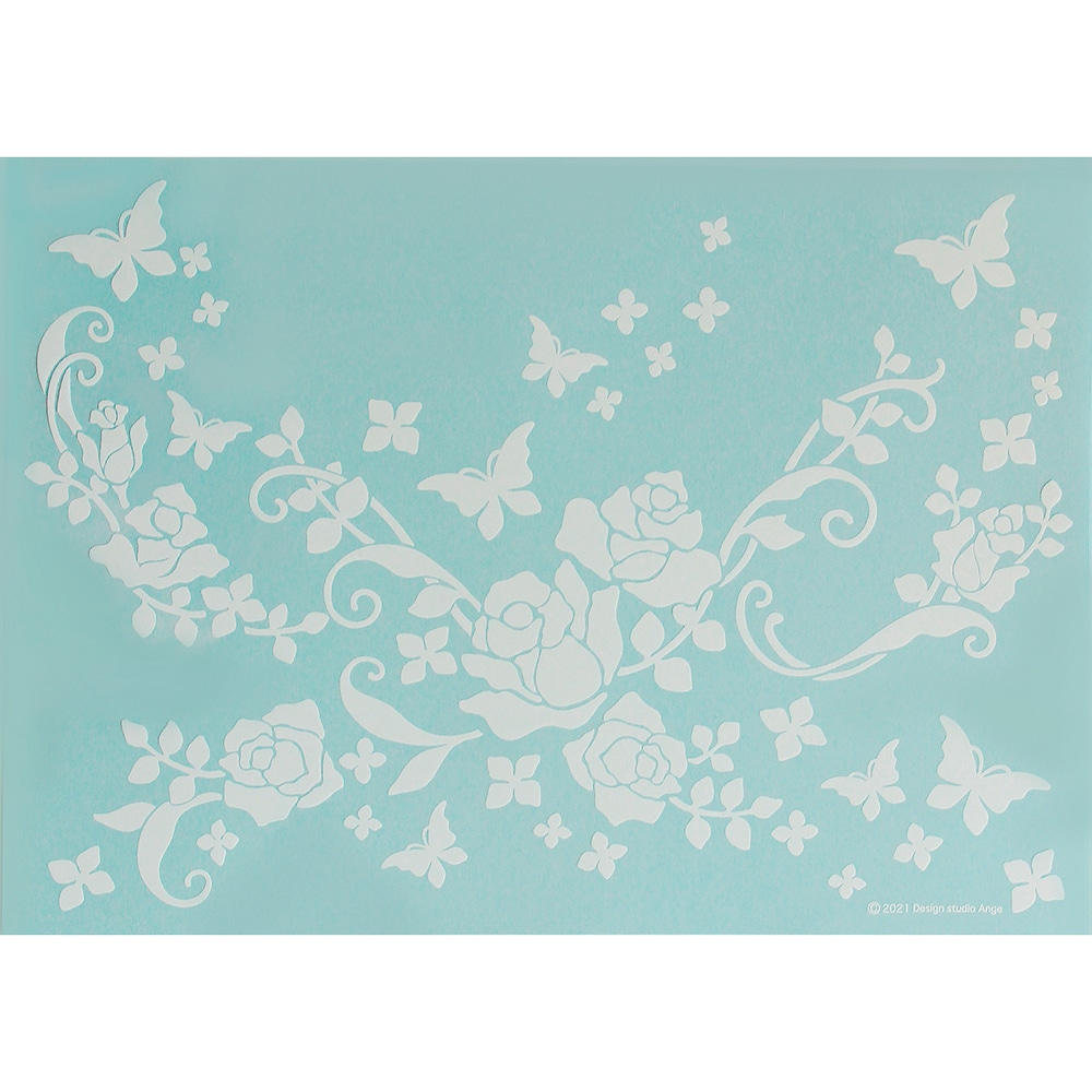 サンコーマーク工業 飛散防止シート ローズ QWS-542 1枚(ご注文単位1枚)【直送品】