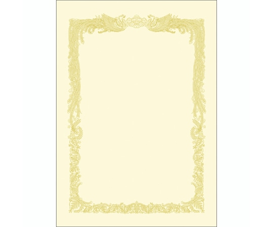 ササガワ OA賞状用紙 クリーム A4判 横書用10枚×10冊セット入 10-1068 1袋(ご注文単位1袋)【直送品】