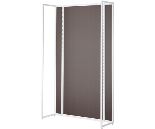 アズワン UR壁面タイプ W120×H210cm 【本体 】【ホワイト枠×ダークブラウンパネル】 61-14-1-4 1セット（ご注文単位1セット）【直送品】