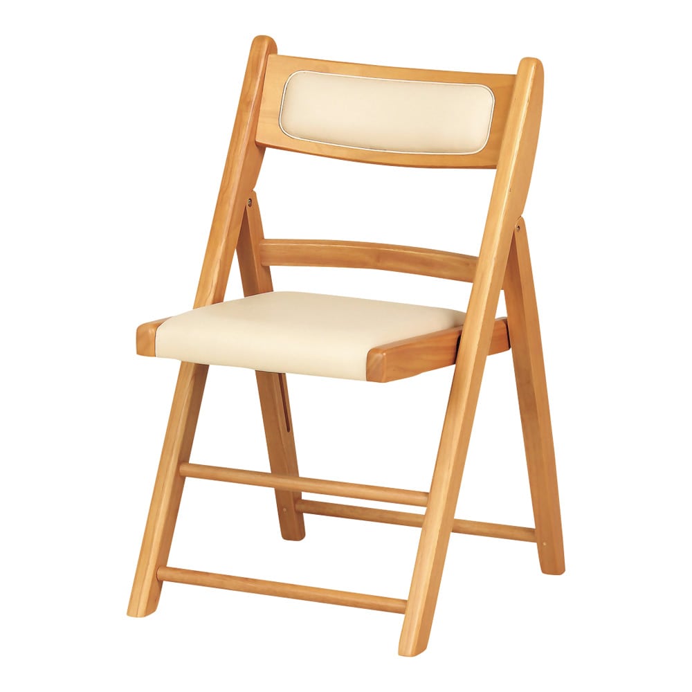 貞苅椅子製作所 木製ひじ無し折りたたみチェア 1脚入 Care-211-O 1個(ご注文単位1個)【直送品】