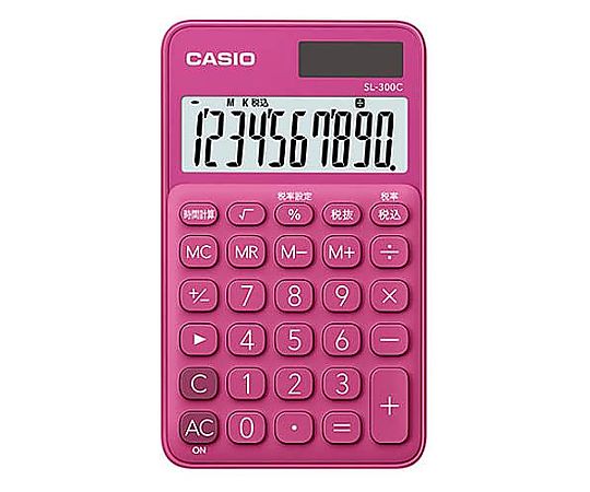 カシオ 10桁 手帳型計算機(ビビットピンク) EA761GA-15 1個(ご注文単位1個)【直送品】