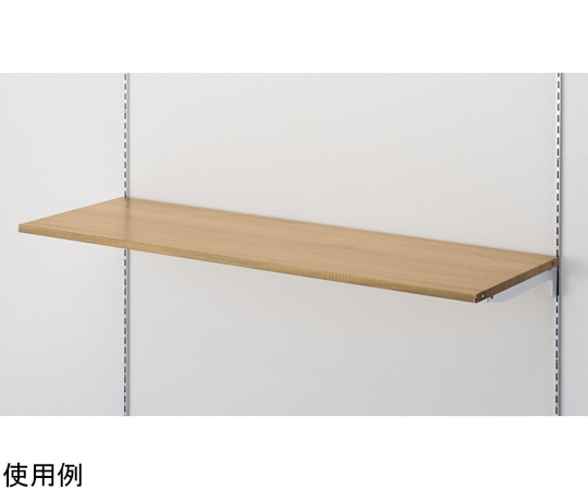 アズワン 木目調スチール棚セット ラスティック柄調 W120×D40cm 61-806-36-2 1個(ご注文単位1個)【直送品】
