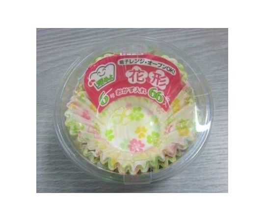 ヒロカ産業 花形の深形おかず入れ 6号 66枚入 1個(ご注文単位1個)【直送品】