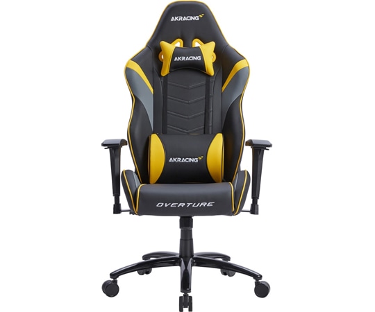 AKRacing ゲーミングチェア Overture Gaming Chair イエロー AKR-OVERTURE-YELLOW 1脚(ご注文単位1脚)【直送品】