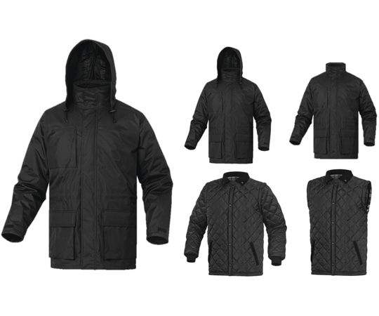 Delta Plus ISOLA2 5in1防寒ベストジャケット 黒 ×L 1着で5通りの着用 D0073-XL 1着(ご注文単位1着)【直送品】