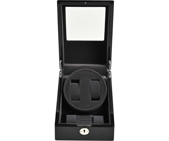 Es'prima 木製2連ワインディングマシーン ブラック LU2223001BK 1個（ご注文単位1個）【直送品】