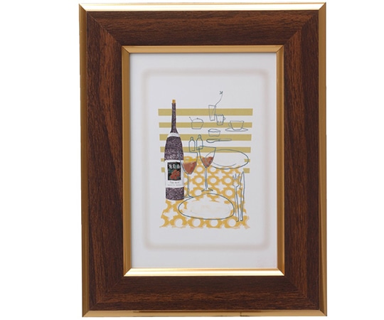 万丈 ラブスティフレーム L判 ブラウン NLF-B3BR 1個(ご注文単位1個)【直送品】