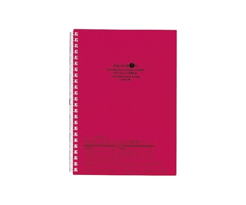 LIHITLAB AQUA DROPs ツイストリング・ノート 3赤 N-1658 N1658-3 1冊(ご注文単位1冊)【直送品】