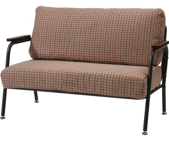 東谷 ソファ 2人掛け グレー RKC-102GY 1個（ご注文単位1個）【直送品】