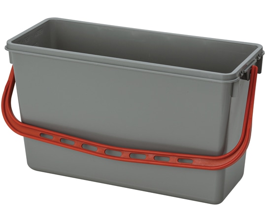 テラモト エアロカート用バケツⅡ 本体 灰/赤 15L DS-227-515-2 1個(ご注文単位1個)【直送品】