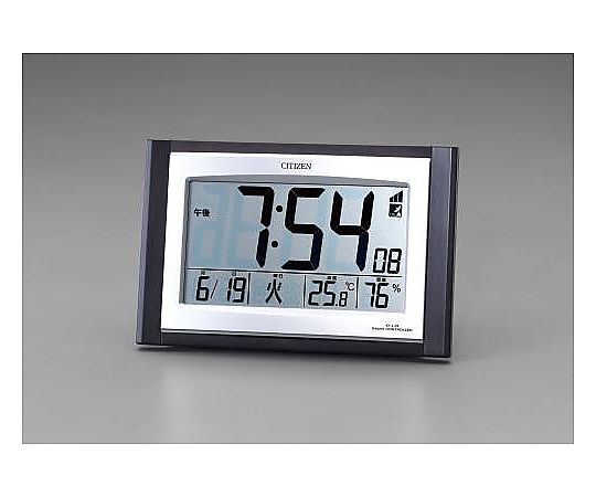 エスコ 157x240x40mm [電波]掛・置兼用時計 EA798CB-81 1個(ご注文単位1個)【直送品】