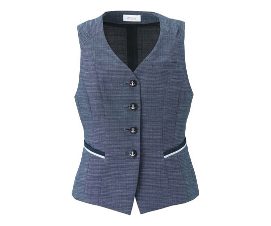 カーシーカシマ ENJOY ベスト 美スラッとSuitsAg グレー 13号 ESV664 1枚（ご注文単位1枚）【直送品】