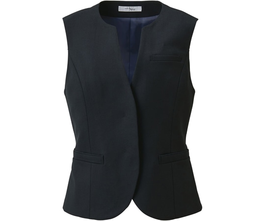 カーシーカシマ ENJOYNoir ベスト CROSS WOOL STRETCH ブラック 9号 NAV003 1枚（ご注文単位1枚）【直送品】